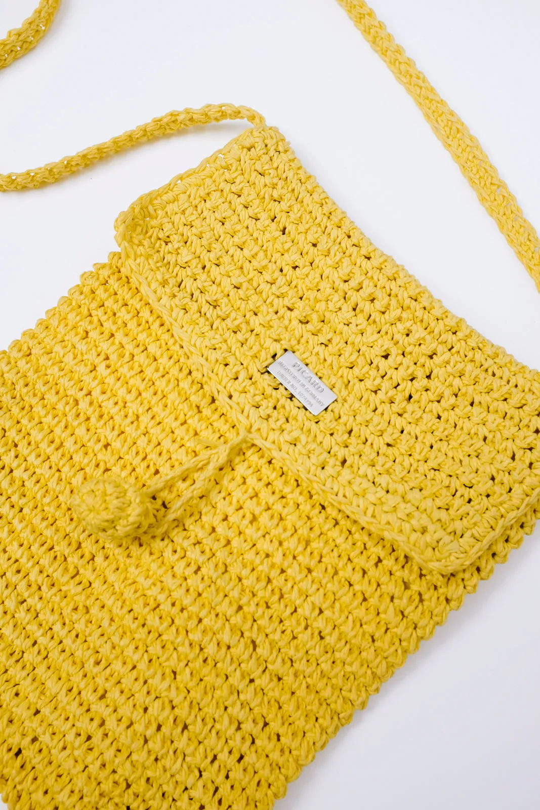 0001_YELLOW PICARD CROCHET BAG