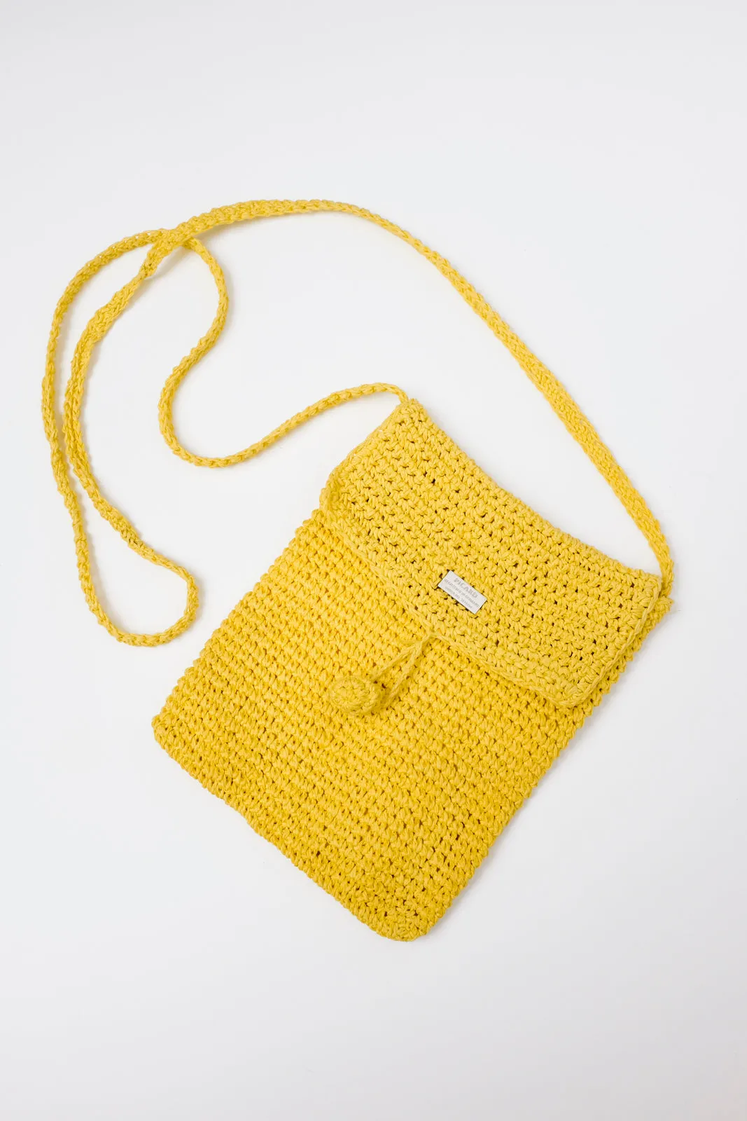 0001_YELLOW PICARD CROCHET BAG