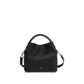 ALEO BON BON LEATHER HANDBAG BLACK