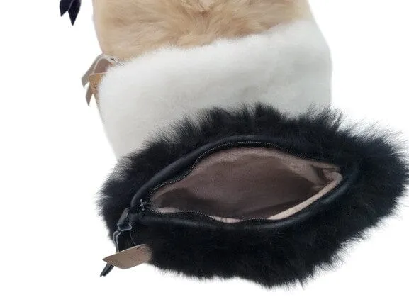 Alpaca Fur Clutch Purse