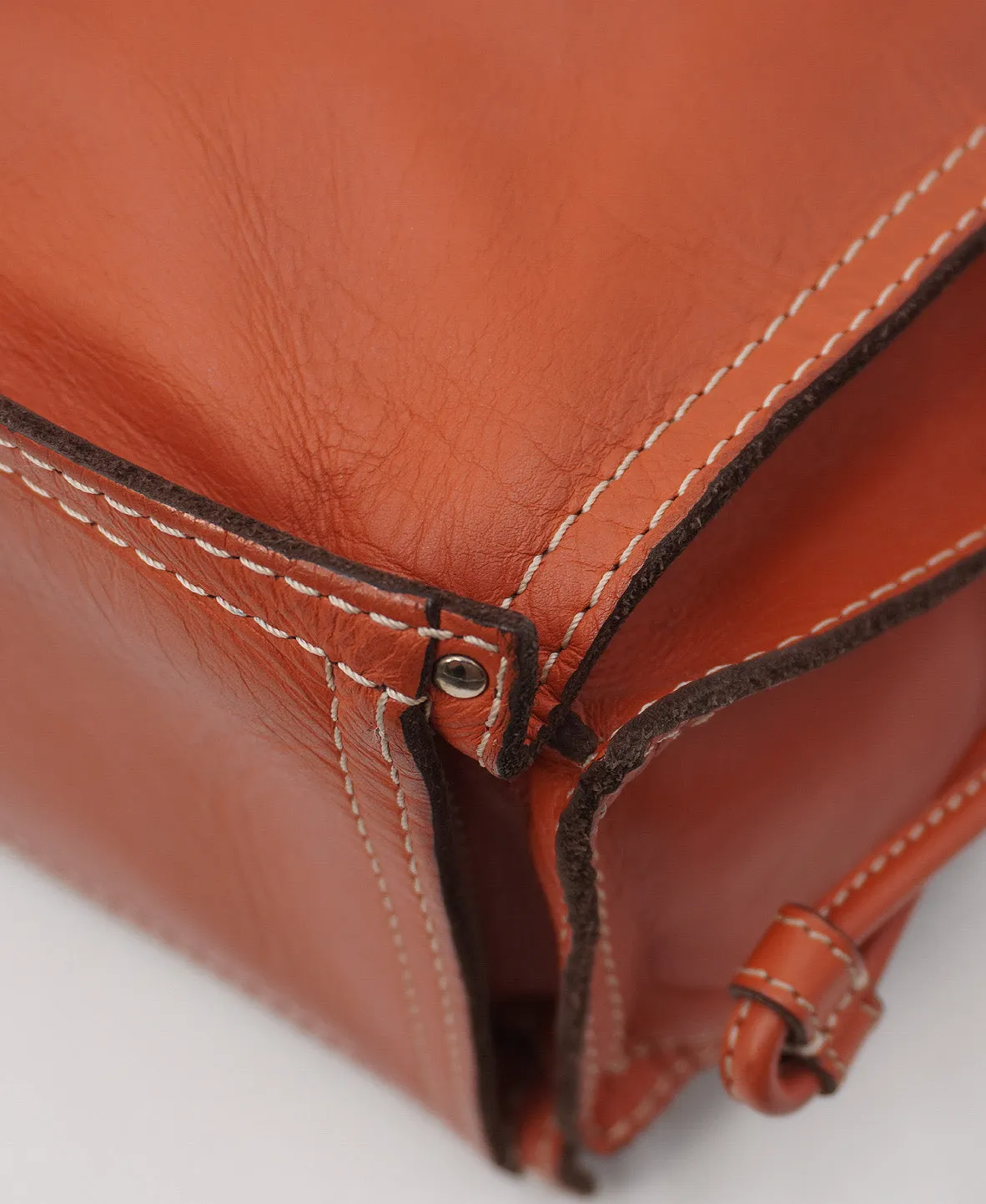 Anagram Leather Tote Bag Red