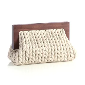 Aster Clutch, Ivory