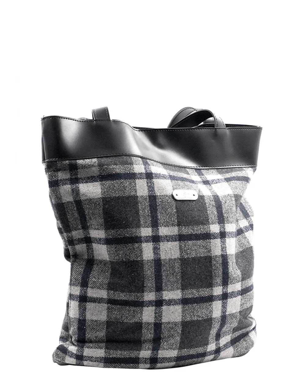 Bag- Tote Grey Tartan Sv