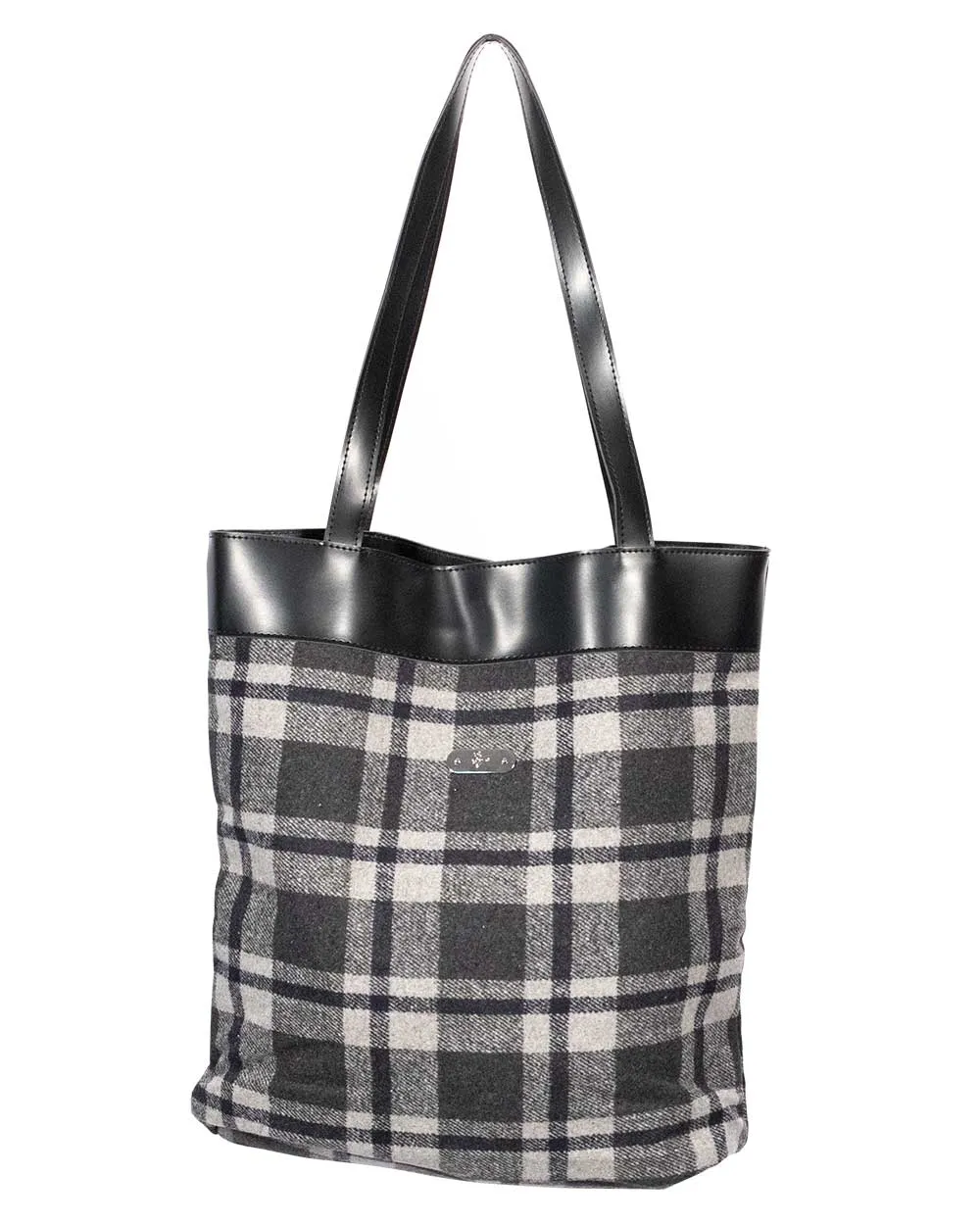 Bag- Tote Grey Tartan Sv