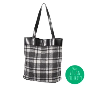 Bag- Tote Grey Tartan Sv