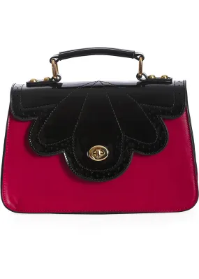 Banned Scalloped Handbag Red