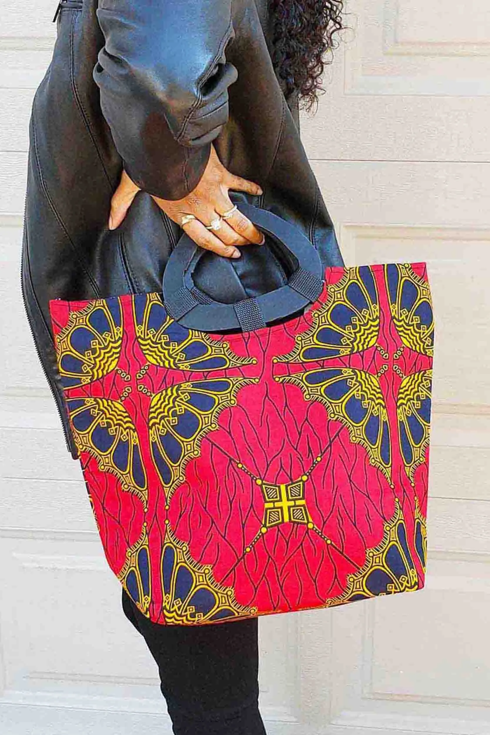 Batia African Print Tote Bag