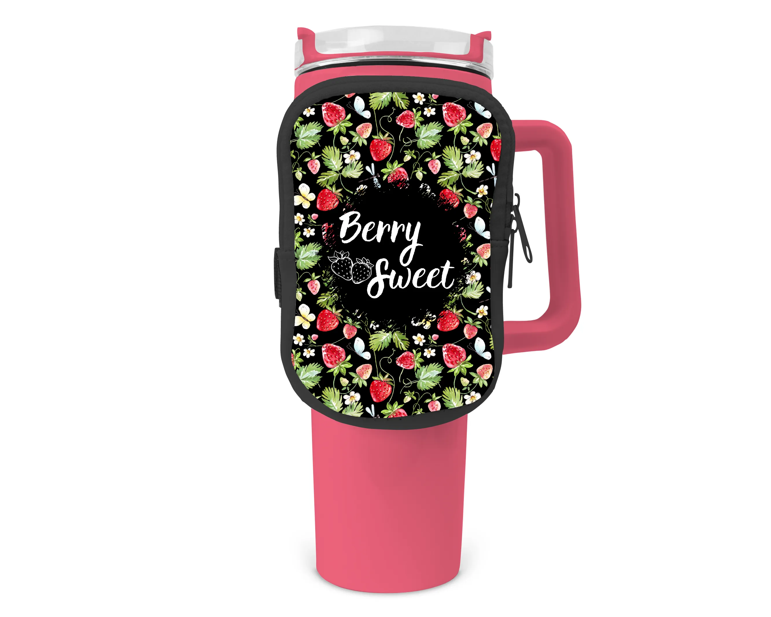 Berry Sweet Zippered Pouch/Bag For 40oz Tumbler