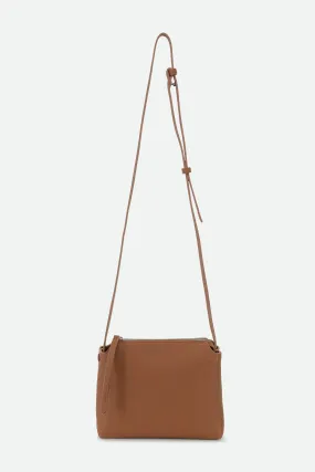 BRIDGET ITALIAN LEATHER CROSSBODY BAG IN NATURAL CUOIO