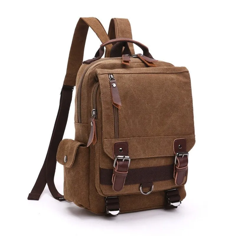 Canvas Backpack Men Travel Back Pack Multifunctional Shoulder Bag for Women Laptop Rucksack School Bags Female Daypack