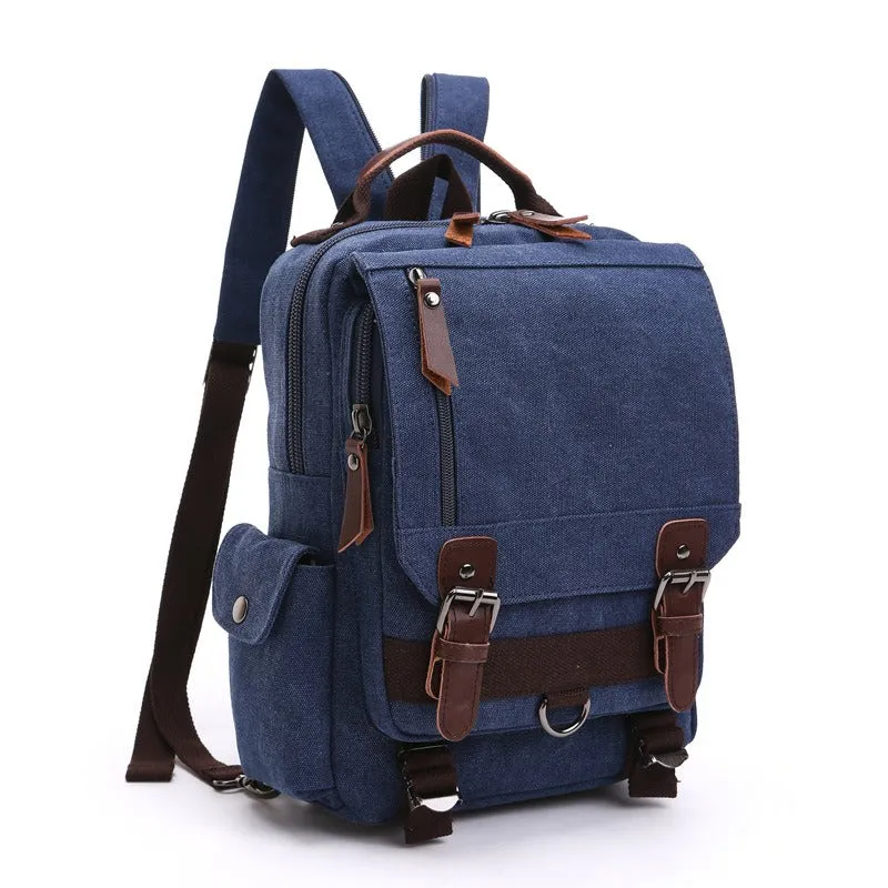 Canvas Backpack Men Travel Back Pack Multifunctional Shoulder Bag for Women Laptop Rucksack School Bags Female Daypack