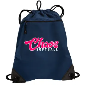 Chaos - Cinch Backpack with Chaos Softball (DopeDtyle Font) - Navy (BG810)