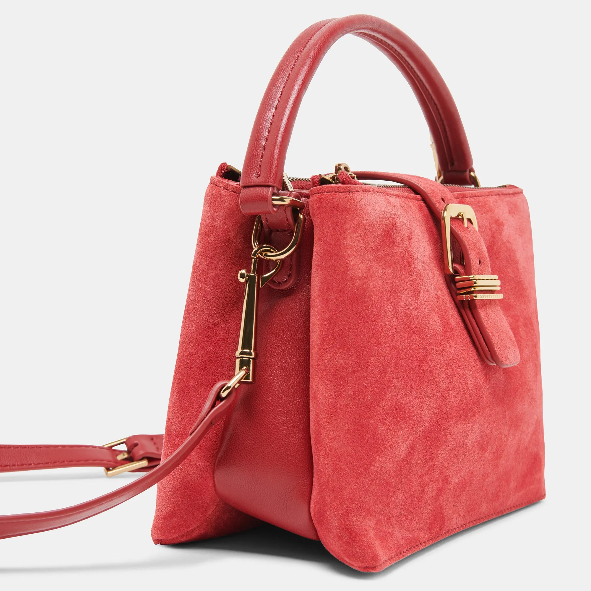 CHARLY CROSSBODY RED SUEDE