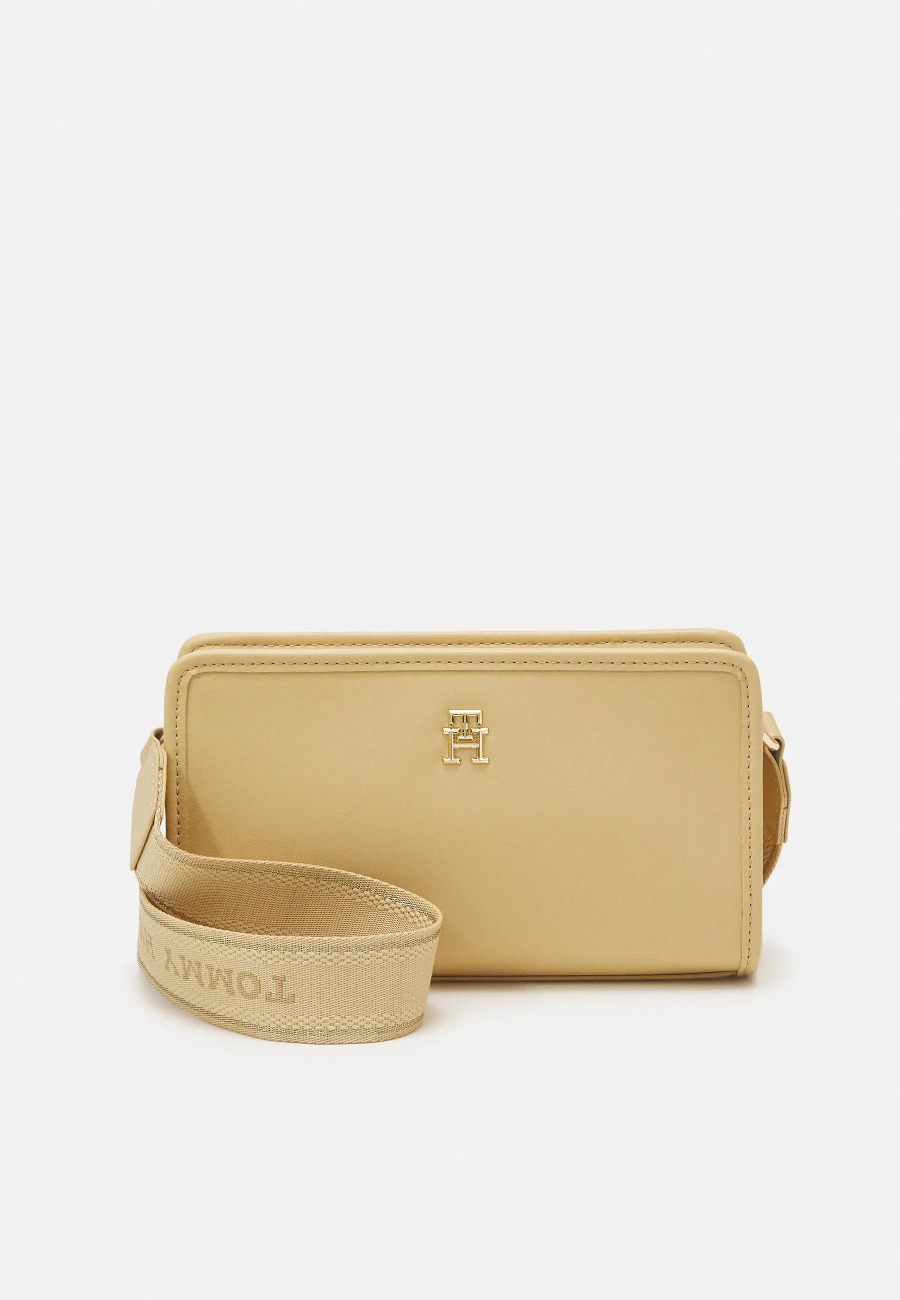 CK MONOTYPE TONAL LOGO SMALL CROSSOVER BAG-Harvest Wheat