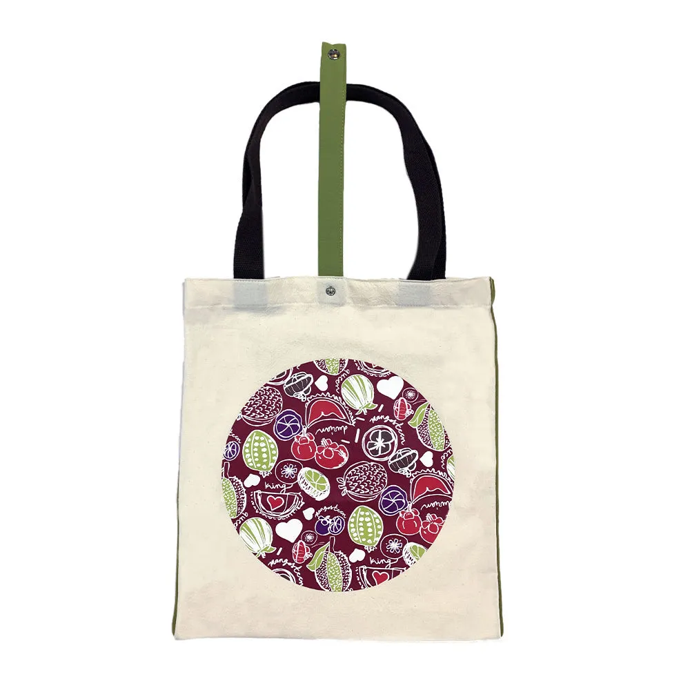 Durian Tote Bag - Maroon