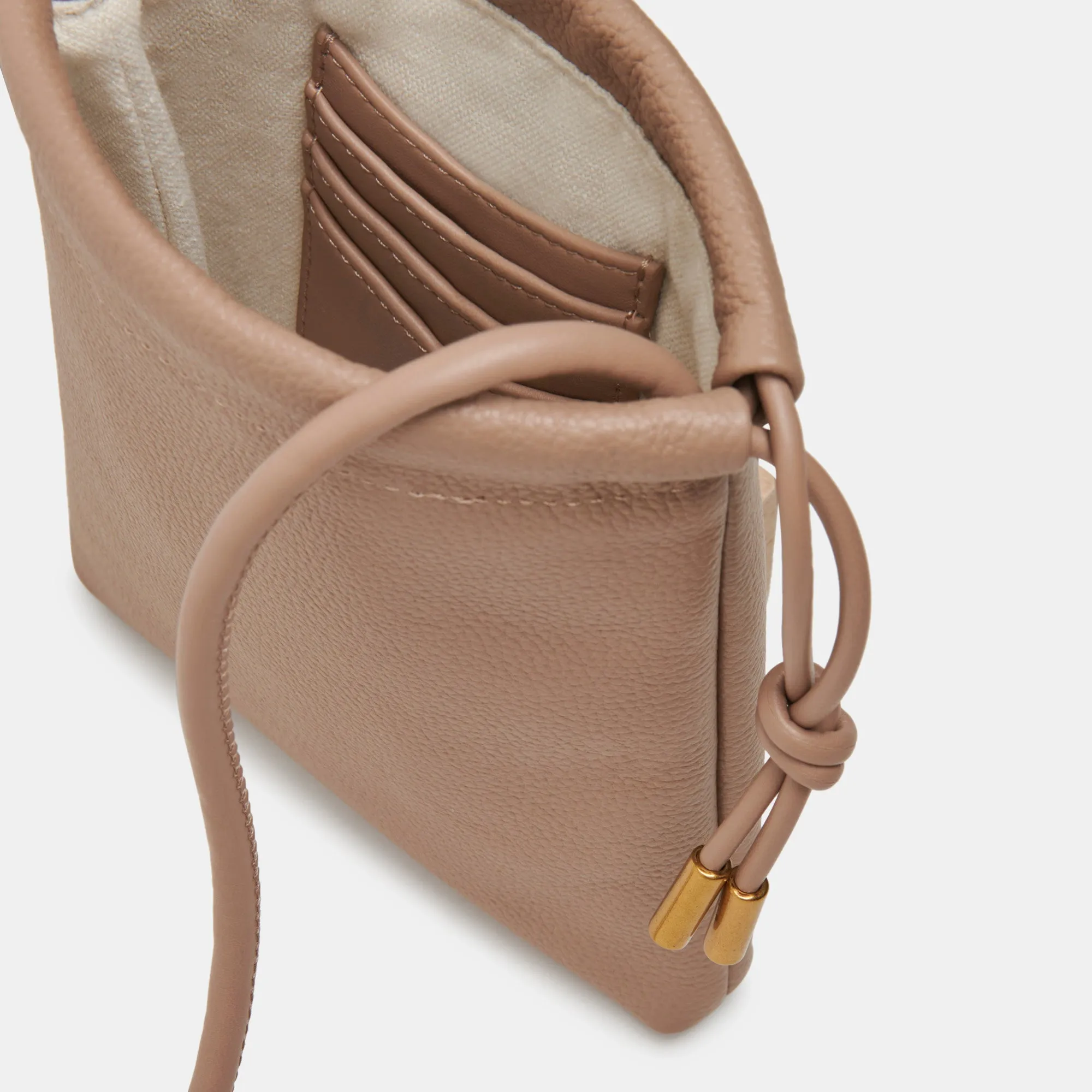 EVIE CROSSBODY POUCH CAFE LEATHER