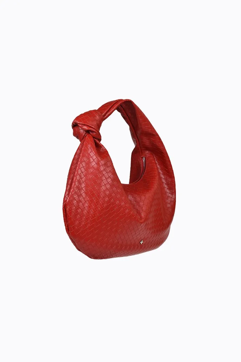 Evity - Red Embossed Weave