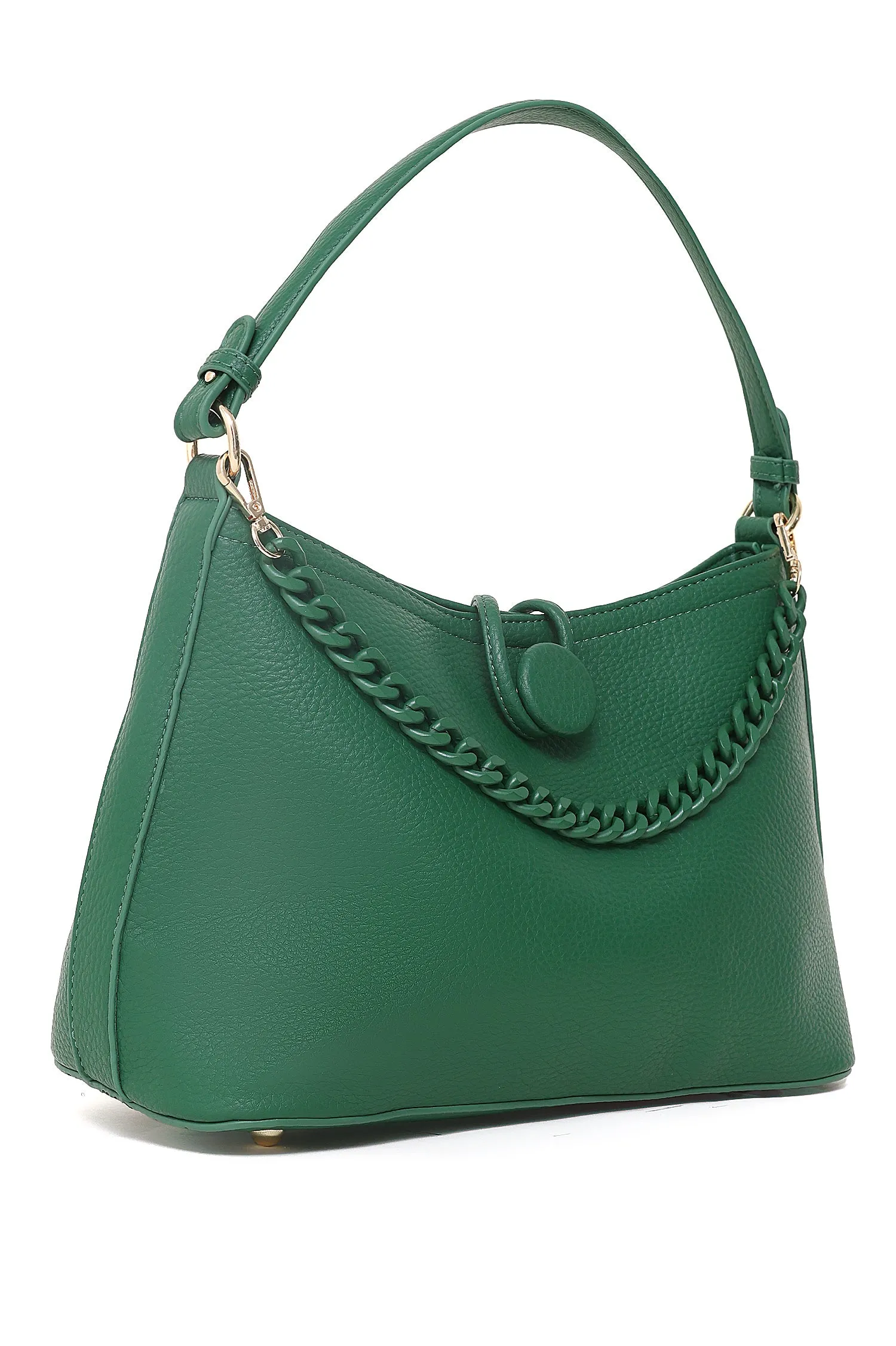 FAUX LEATHER BAG-GREEN