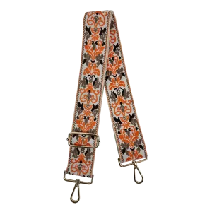 Floral Interchangeable Embroidered Bag Strap