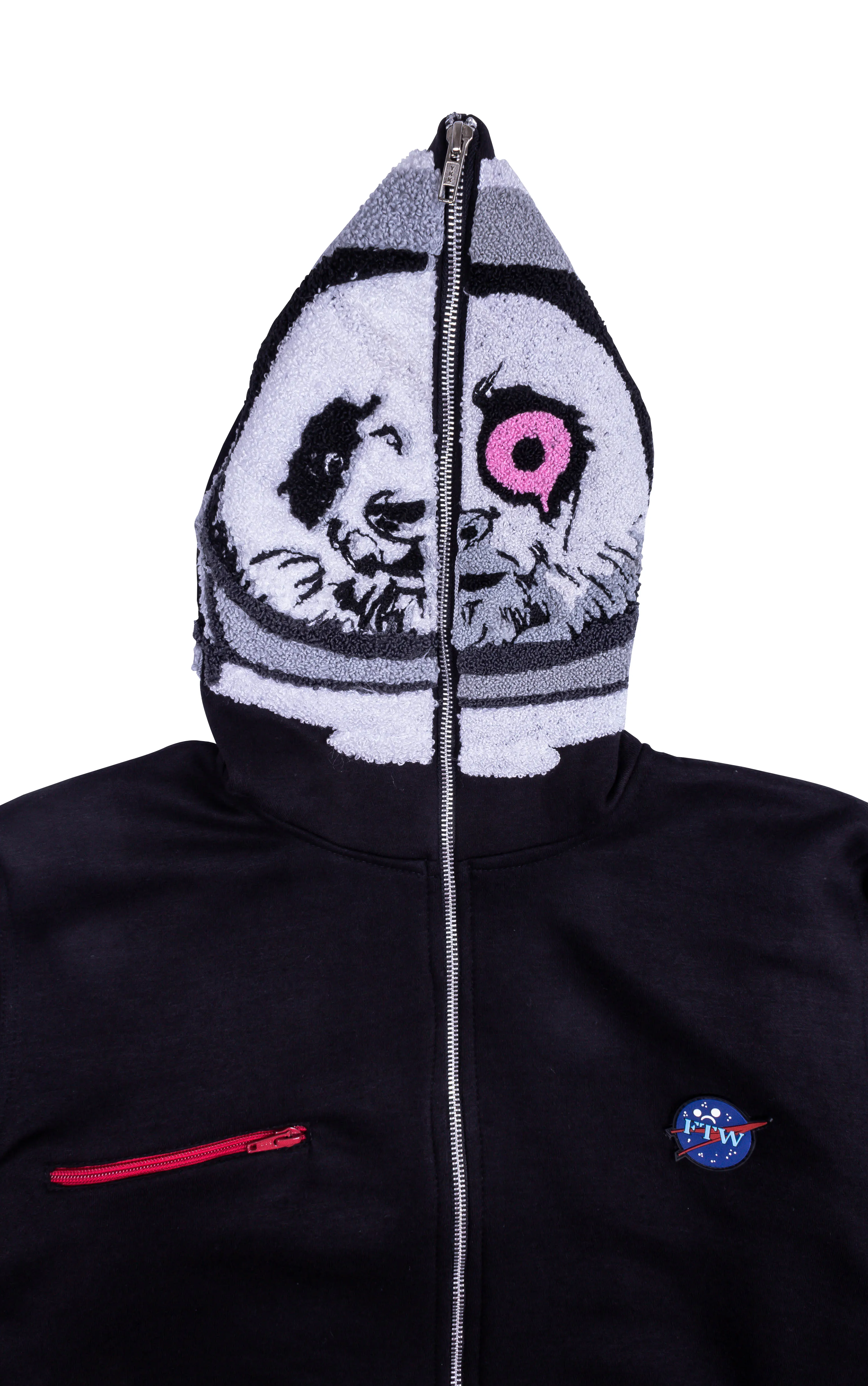 FTW Moon Rocks Zip Up Hoodie With Removable Storage Bag