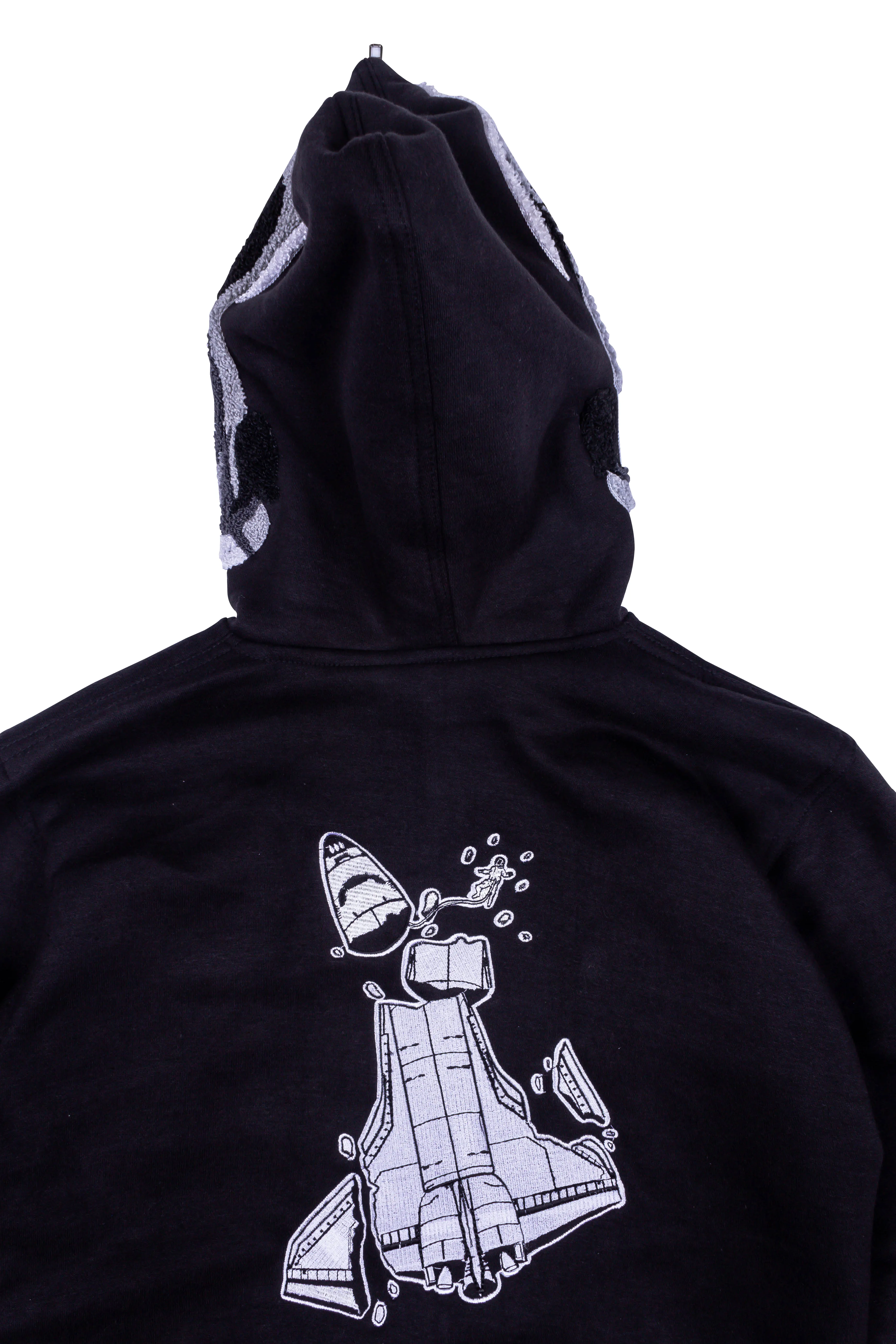 FTW Moon Rocks Zip Up Hoodie With Removable Storage Bag