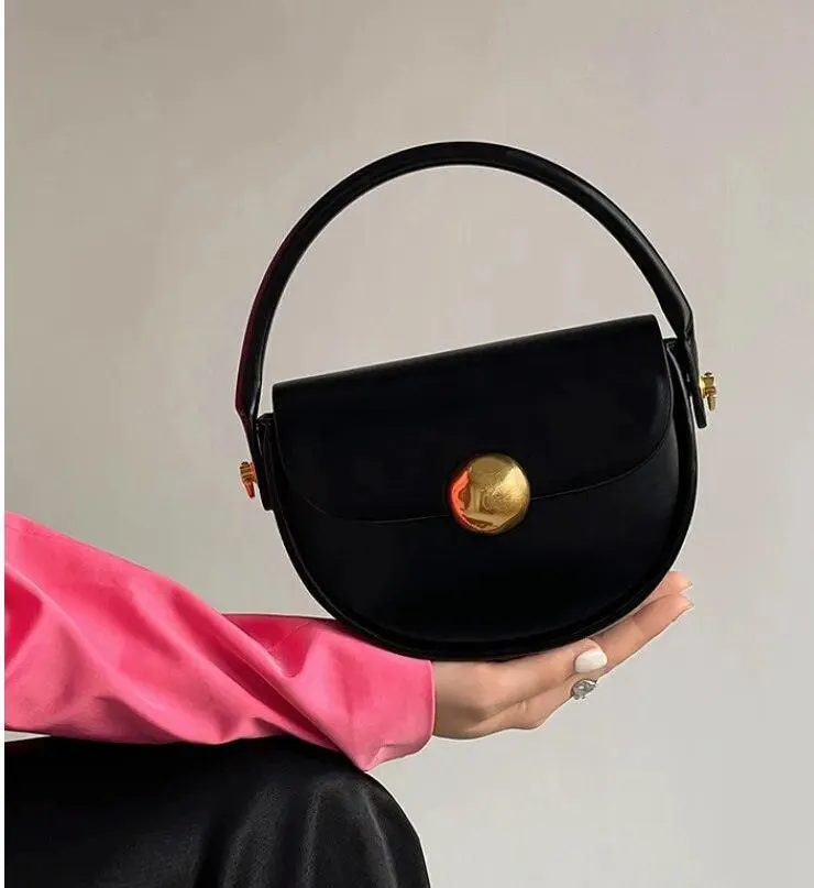 Genoveva Solid Round HandBag