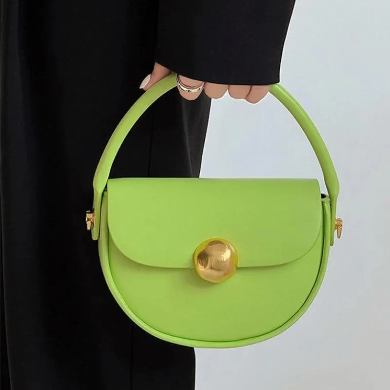 Genoveva Solid Round HandBag