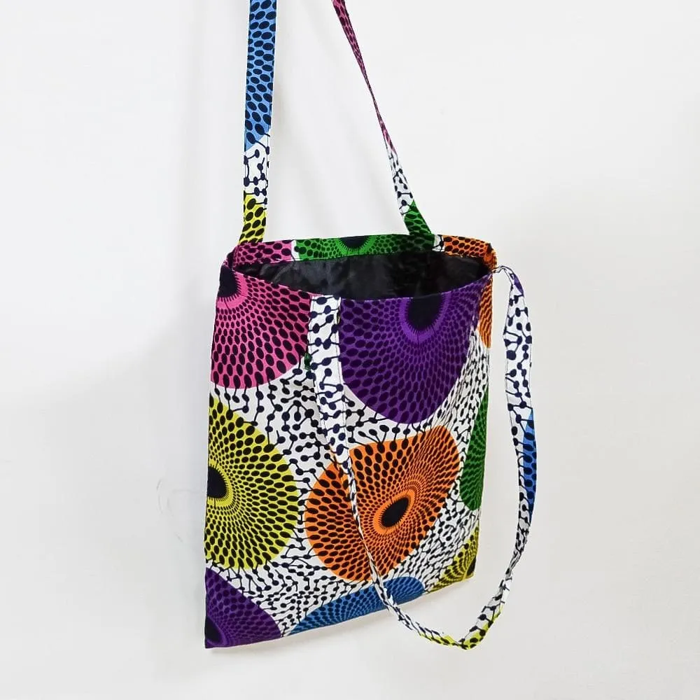 Handmade African Print Ankara Tote Bag | Ankara Shopping Bag - Phinis