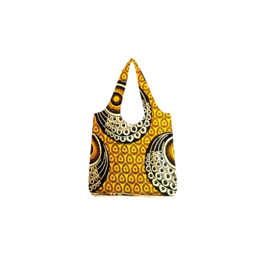 Handmade African Print Ankara Tote Bag | Ankara Shopping Bag - Phinis