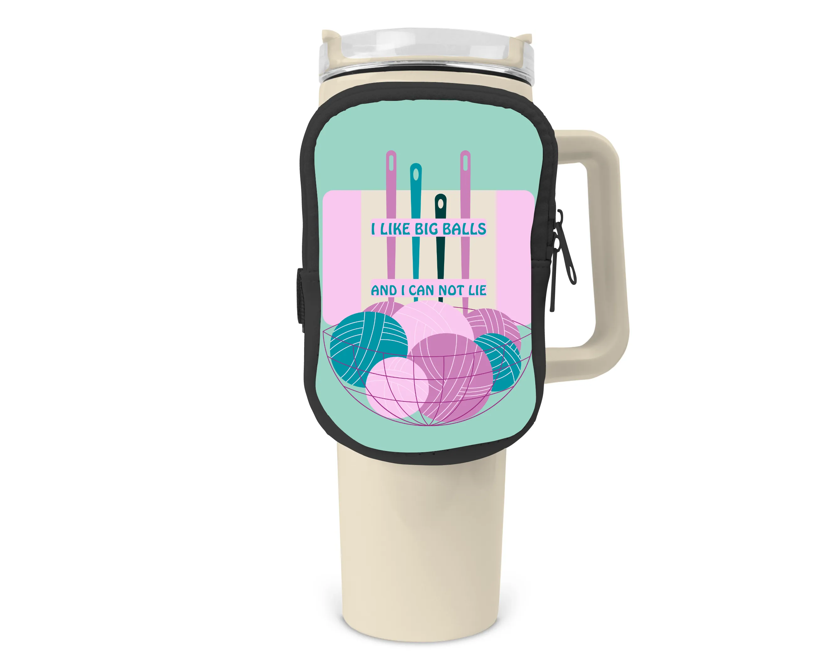 I Like Big Balls Zippered Pouch/Bag For 40oz Tumbler