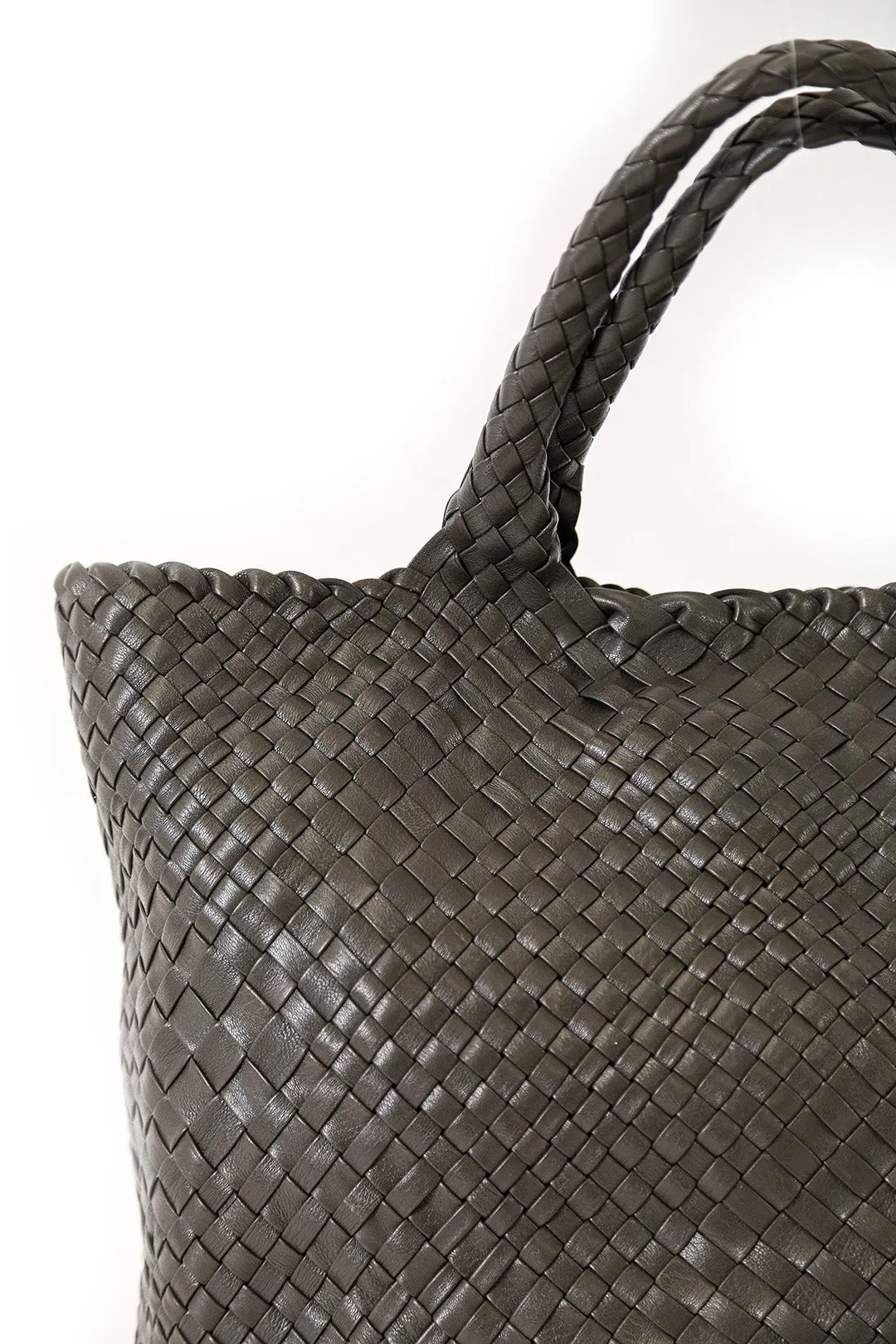 INTRECCIATO GRIALA COAL GREY HANDBAG