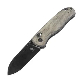 Kizer Drop Bear 154CM Blade Micarta Handle V3619C4 (2.99 Black stonewashed)