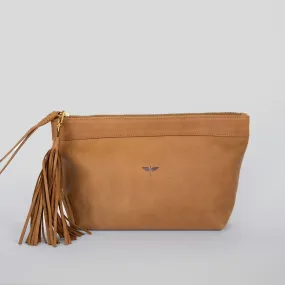 Laguna Leather Clutch / Saddle