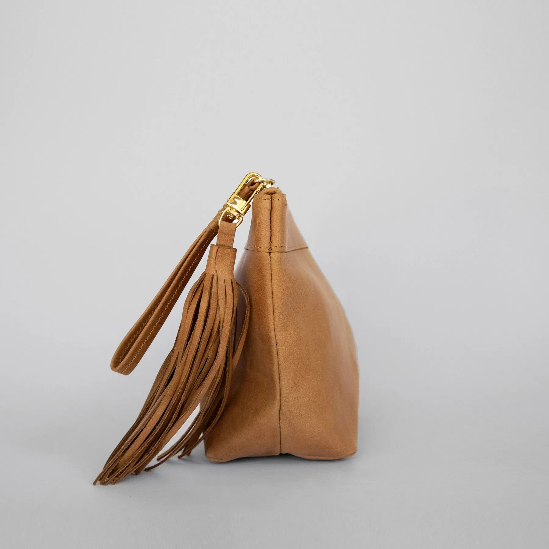 Laguna Leather Clutch / Saddle