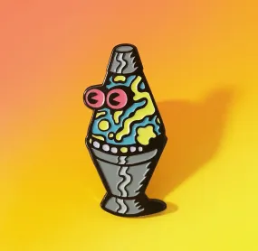 Lava Lamp Glow in the Dark Enamel Pin