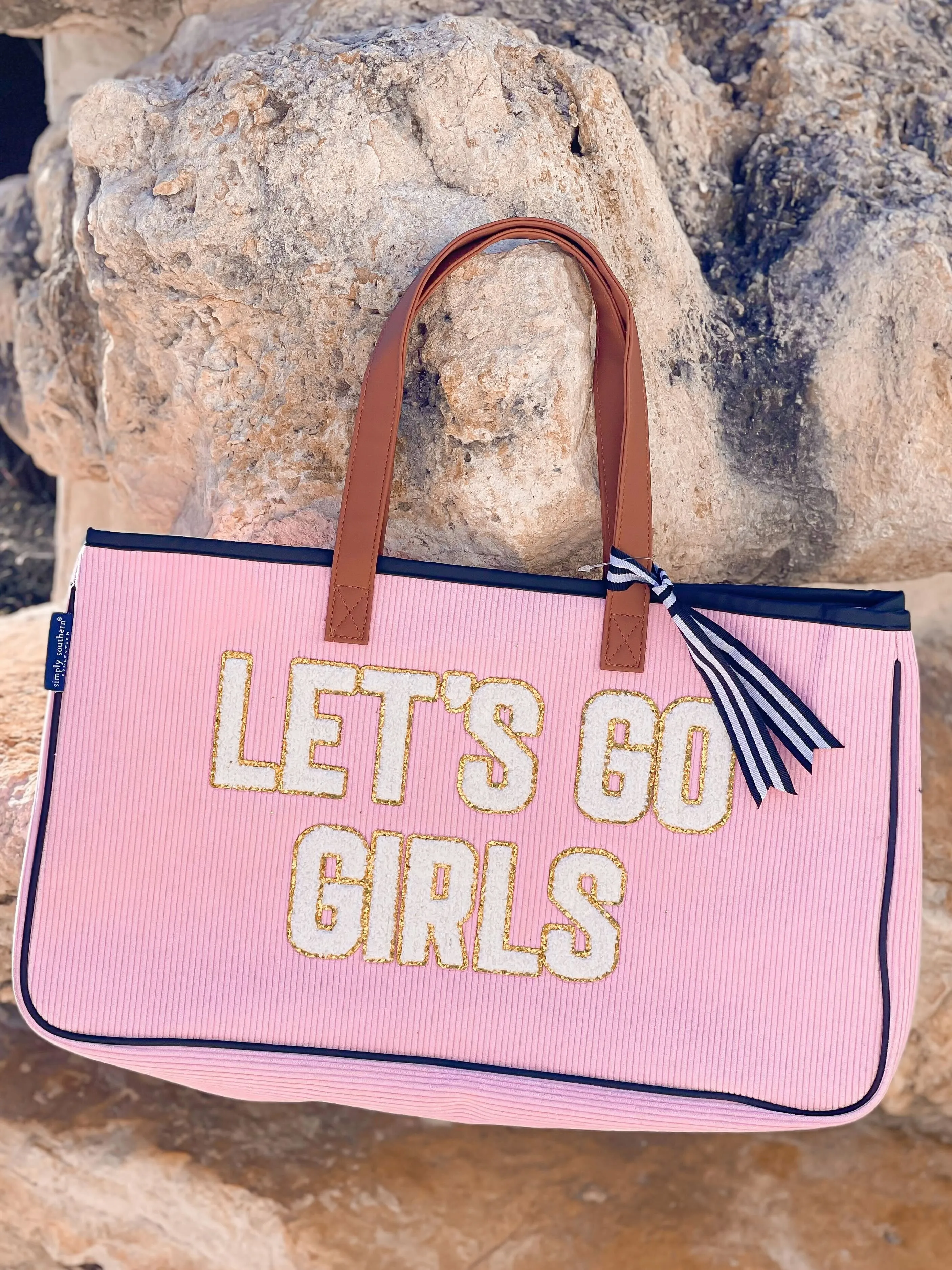 'Let's Go Girls' Sparkle Tote by Simply Southern