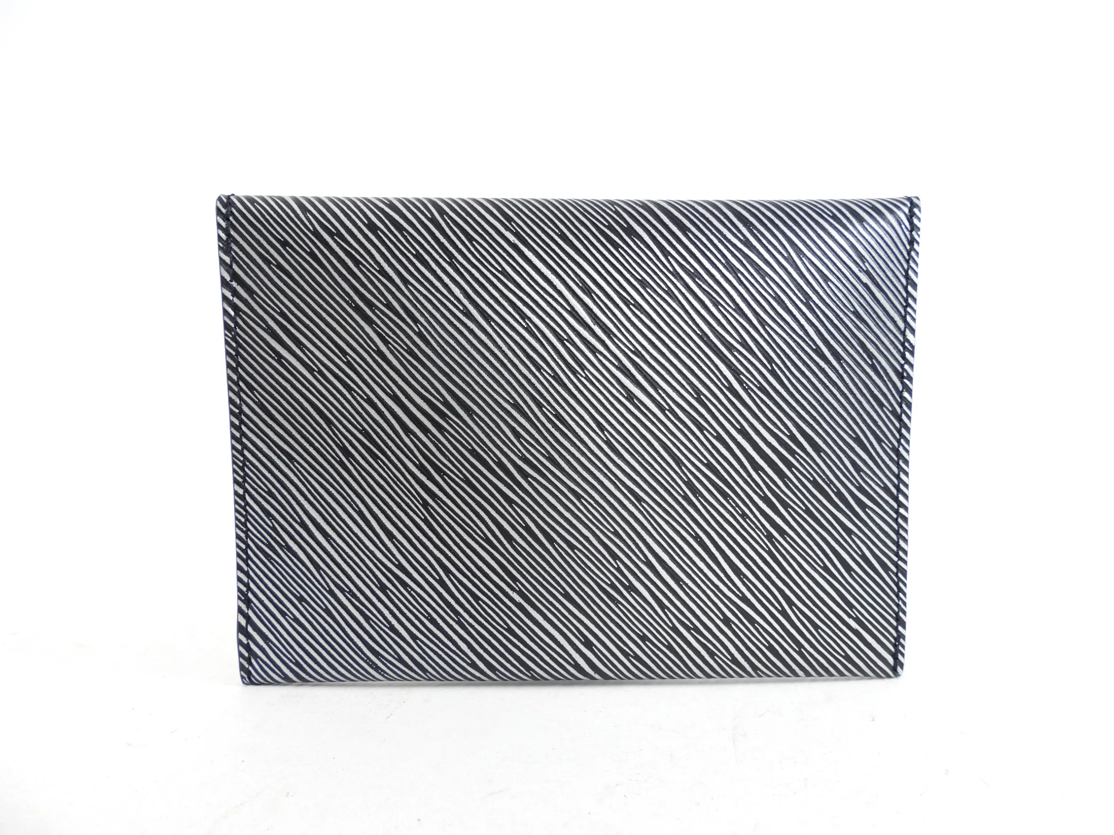 Louis Vuitton Silver and Black Epi Mini Flat Envelope Pouch