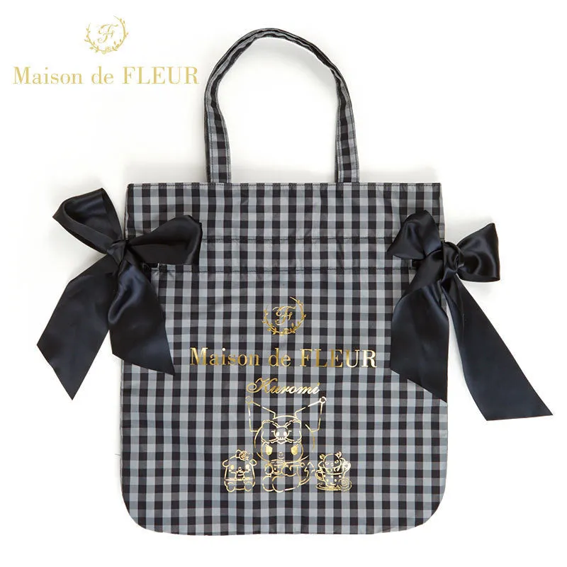 Maison De Fleur x Kuromi Large Capacity Bow Tote Bag