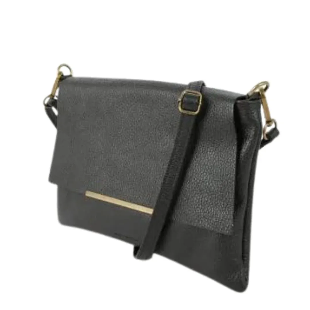 MAISON FANLI - Leather Crossbody - NOIR