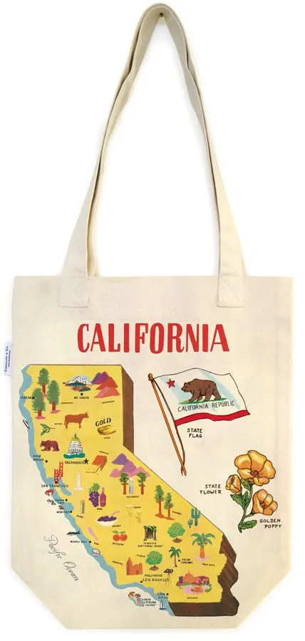 Map of California Tote Bag