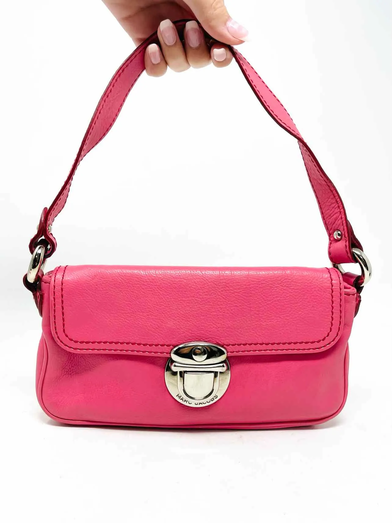 Marc Jacobs Pink Shoulder Bag Leather Designer Purse