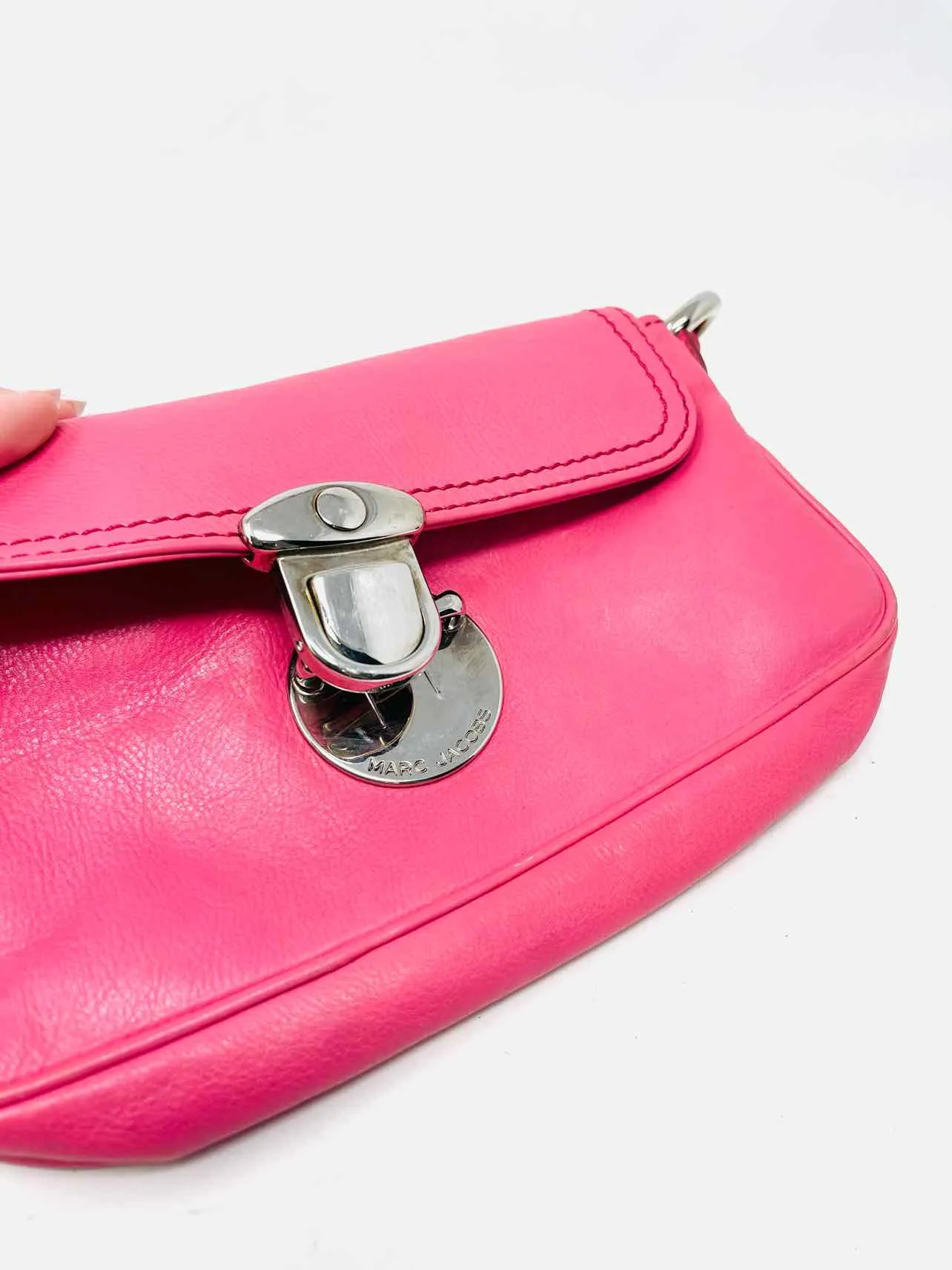 Marc Jacobs Pink Shoulder Bag Leather Designer Purse