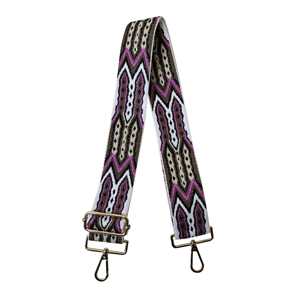 Mayan Print Interchangeable Woven Bag Strap