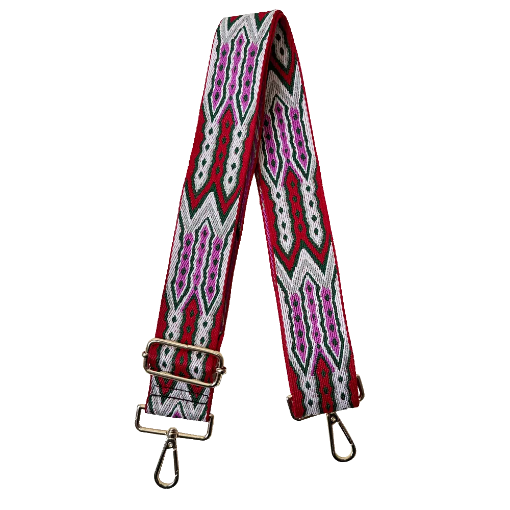 Mayan Print Interchangeable Woven Bag Strap