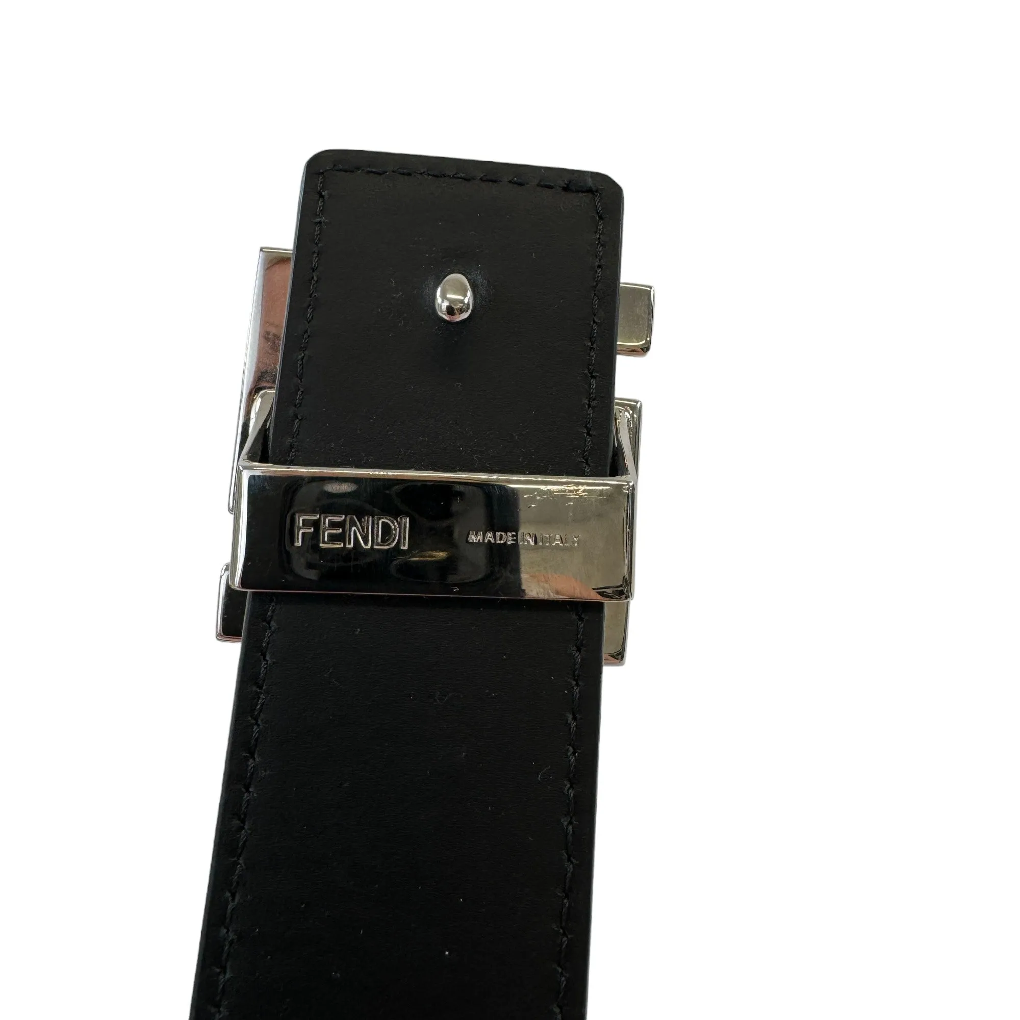 Men's Ff Monogram Belt Black Size Waist 36