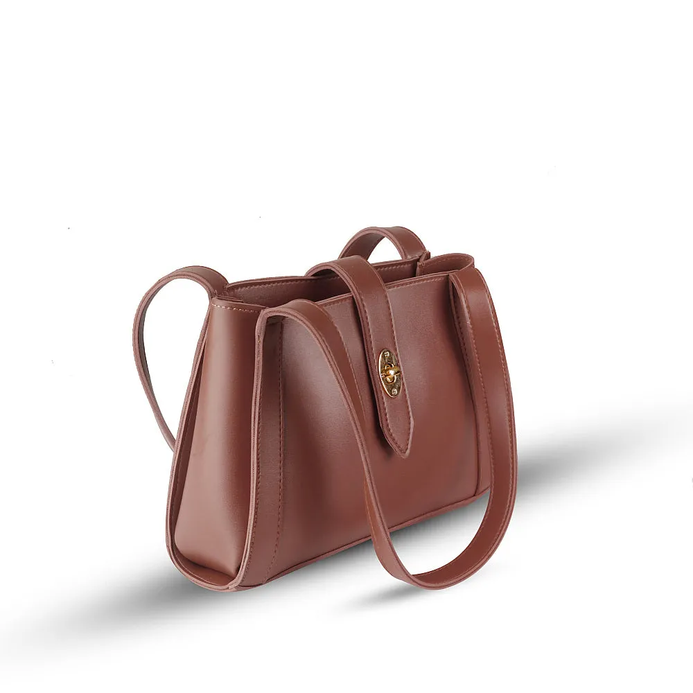 MIA CHOCO BROWN HANDBAG