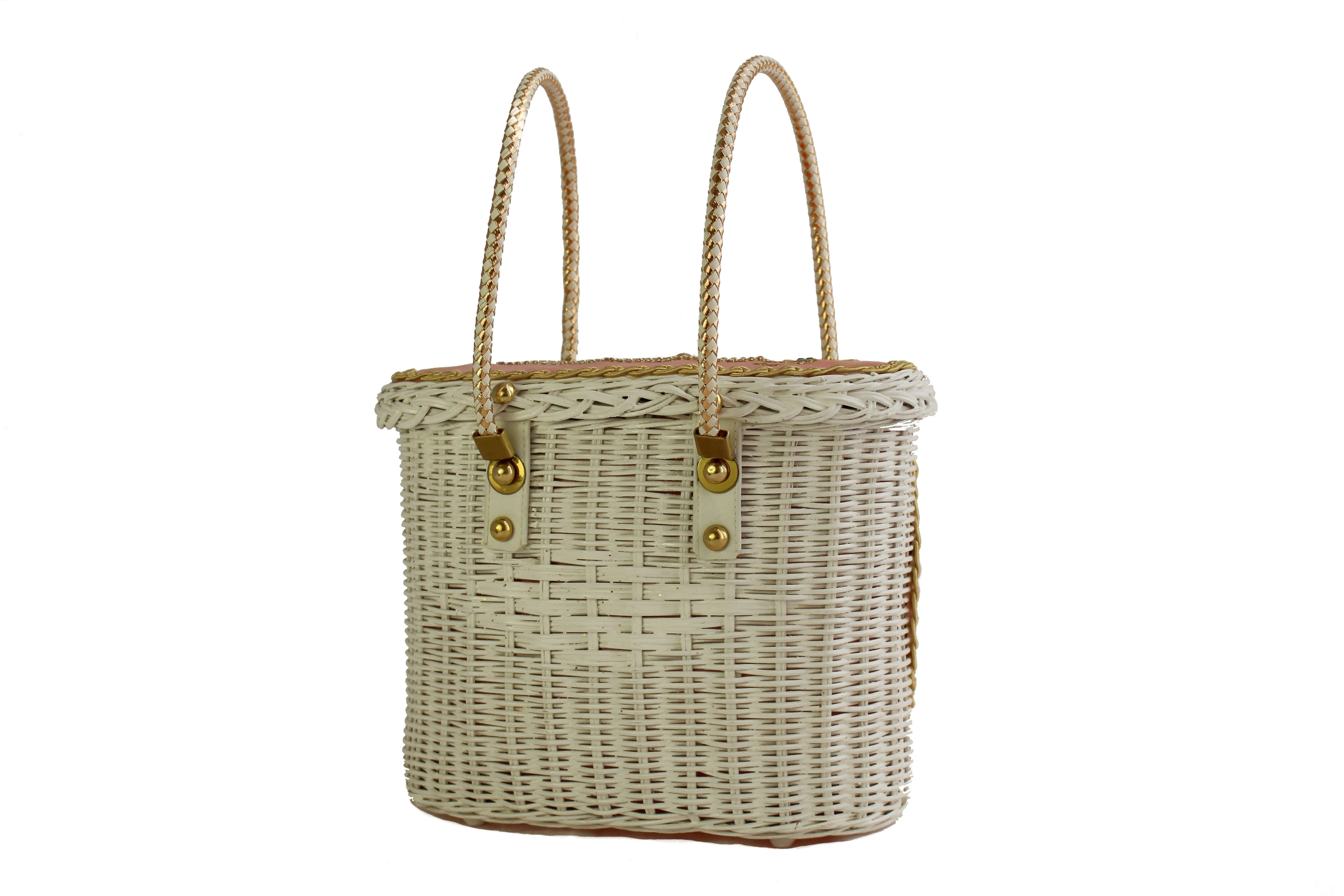 Stylish Wicker Poodle Handbag - Midas of Miami Collection