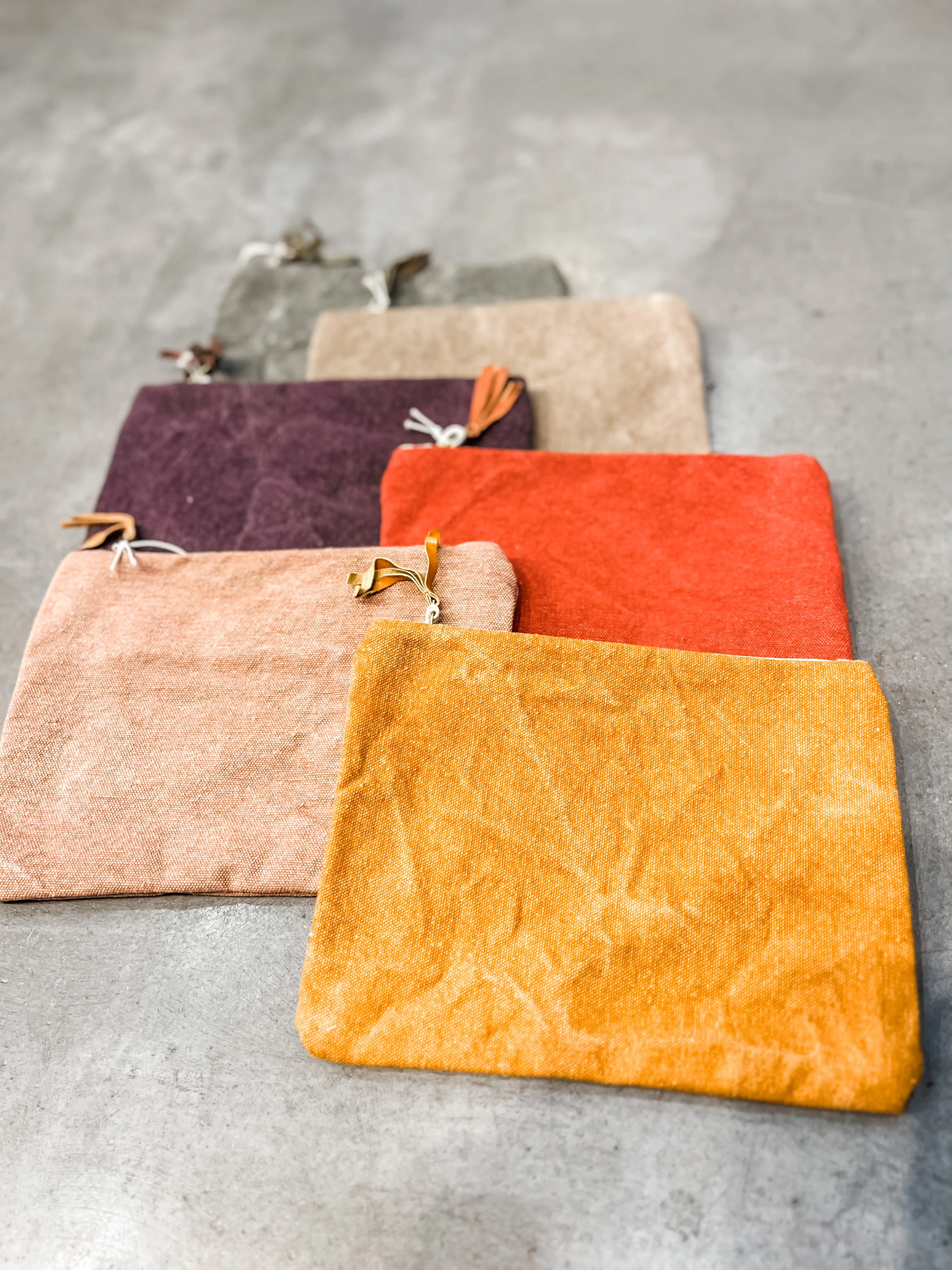 Mineral Washed Cotton Pouch