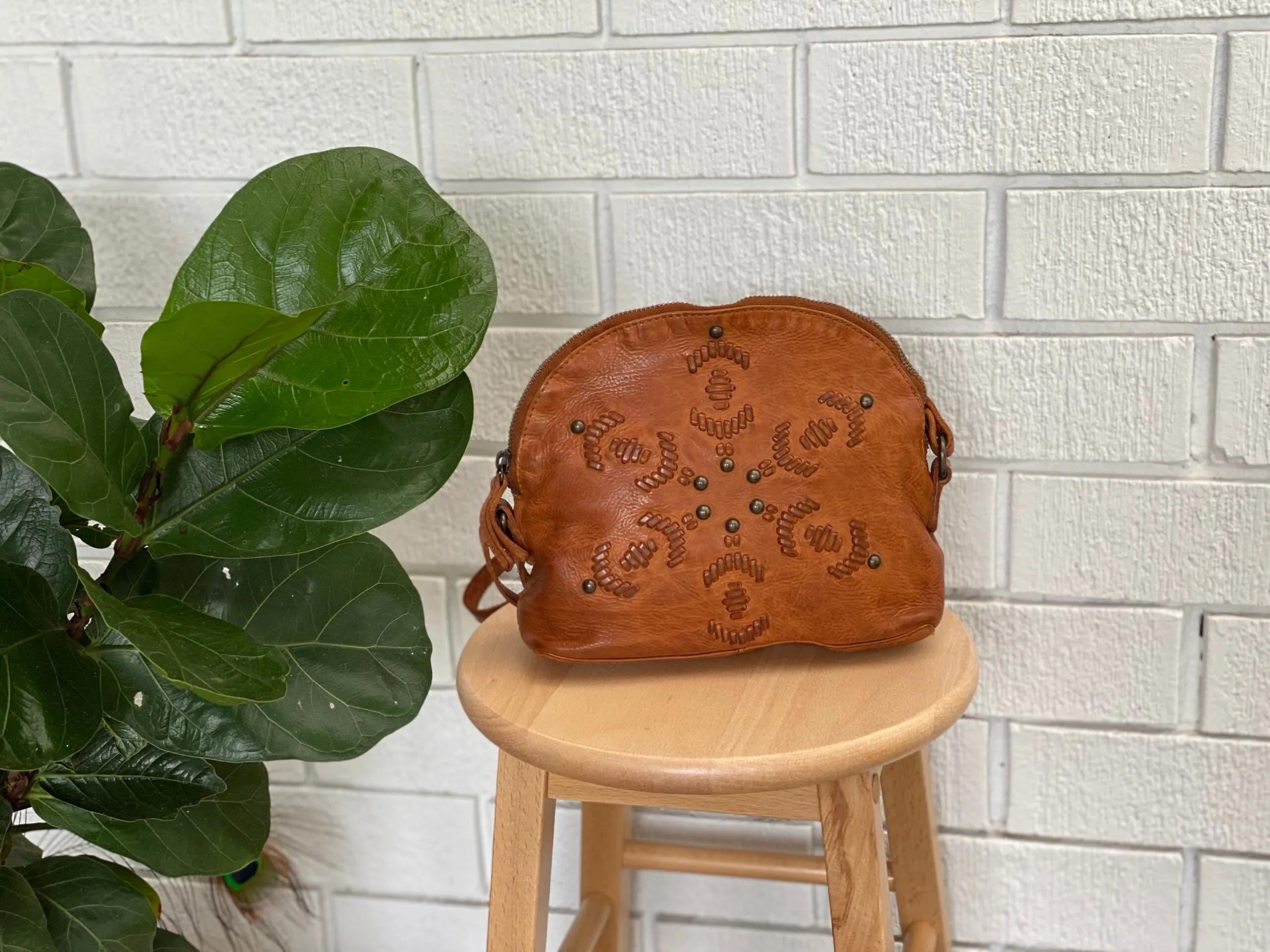 Monica Crossbody Bag - Tan