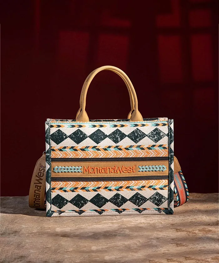 Montana West Boho Ethnic Print Concealed Carry Crossbody